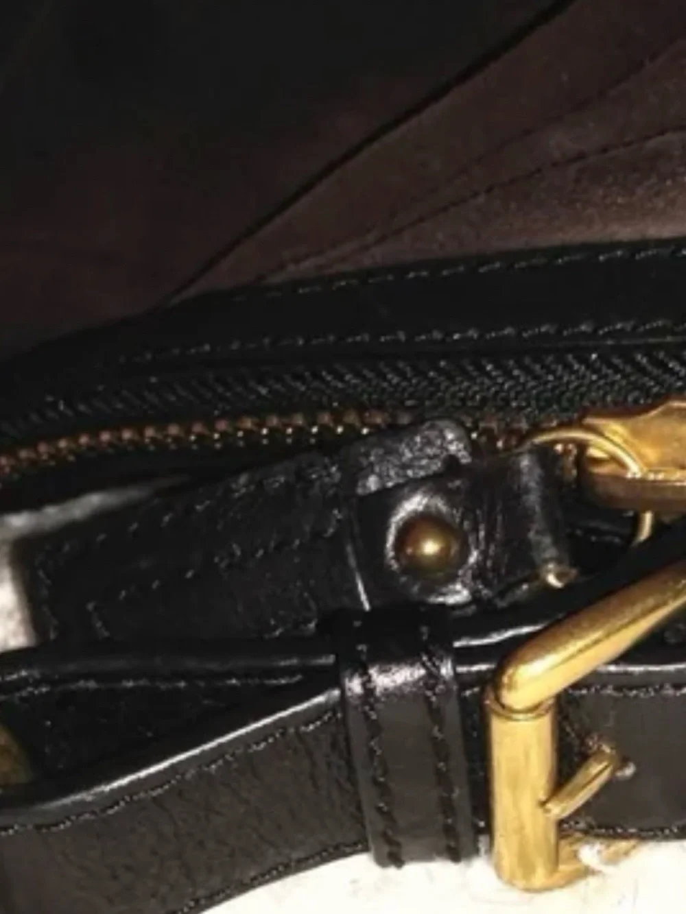 Banana Republic Women’s Dark Brown Suede Hobo Shoulder Bag